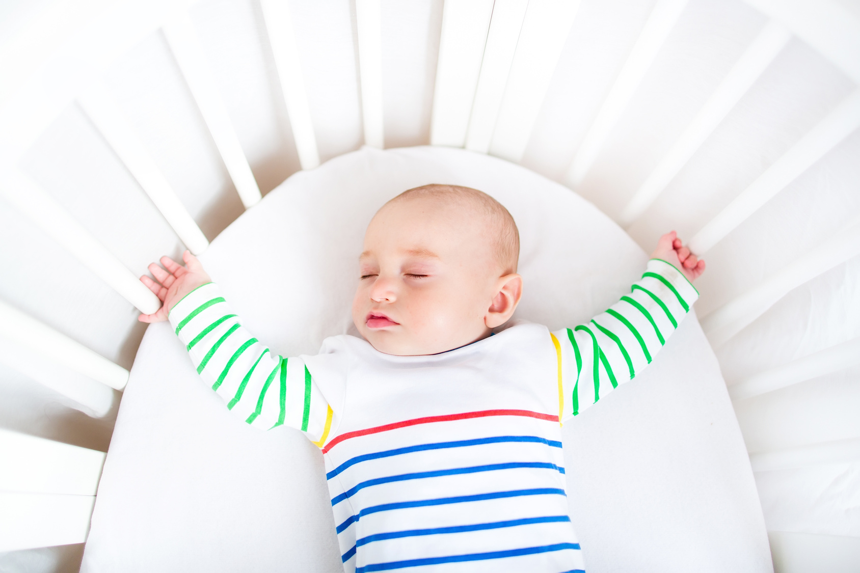 Safe Sleep Space Baby SIDS prevention tips for infants and newborns in cribs