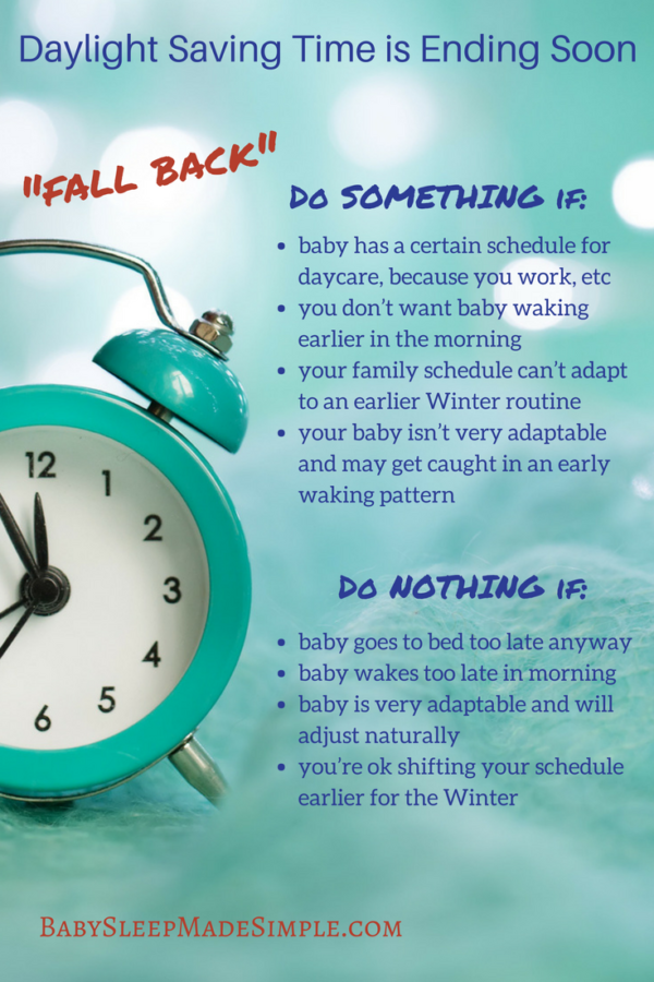 Fall Back Daylight Saving Baby &Toddler Sleep Tips