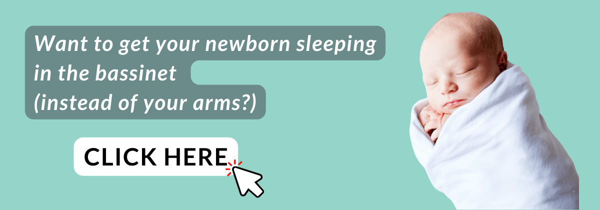 swaddled newborn bassinet sleep tips