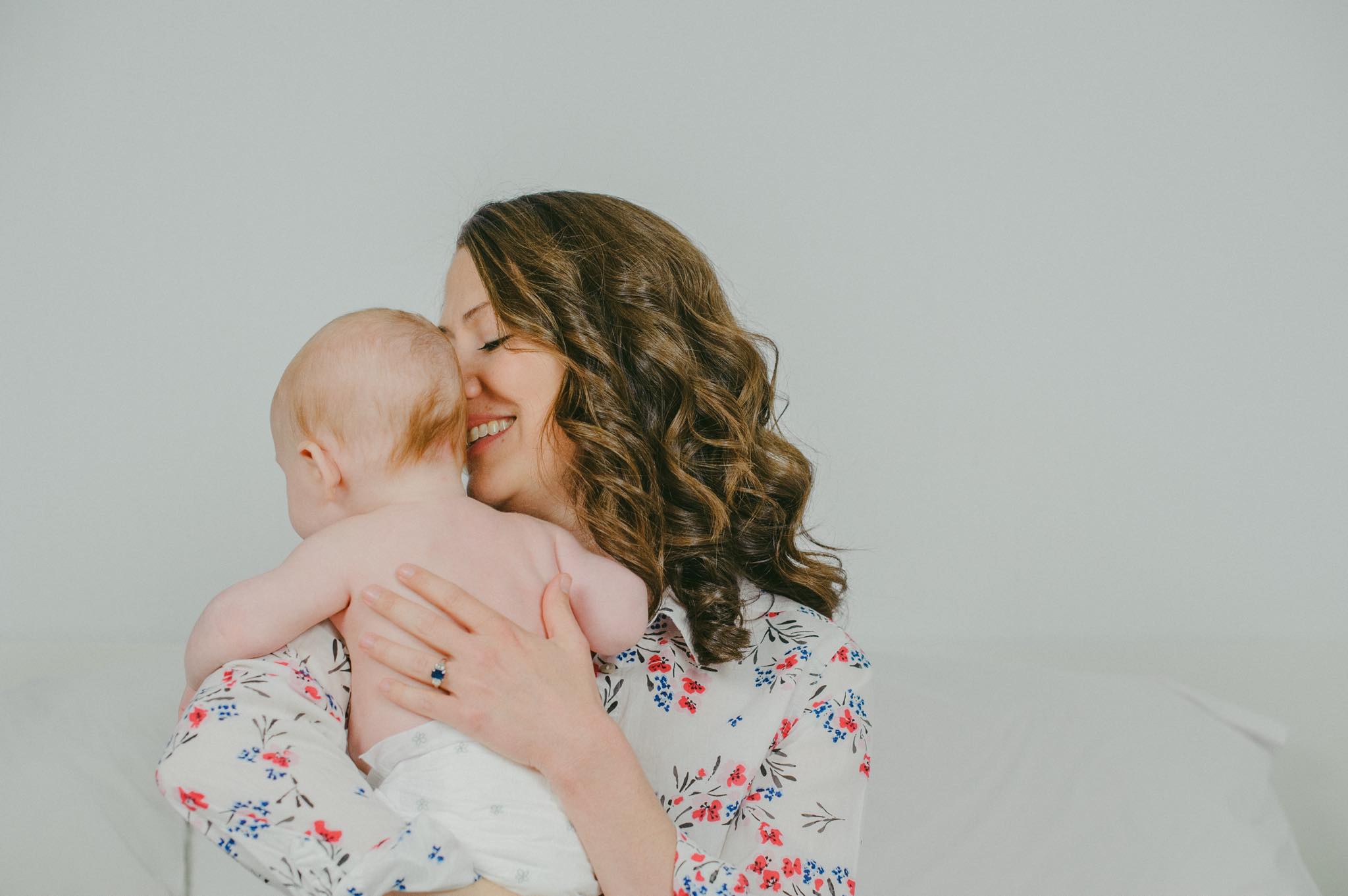 3 month old baby and mom