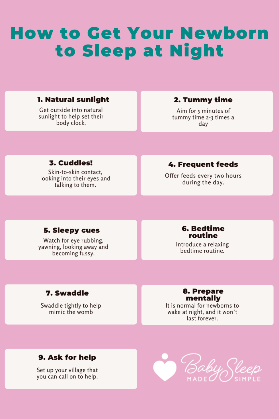 How to Get Your Newborn to Sleep at Night Baby Sleep Made Simple