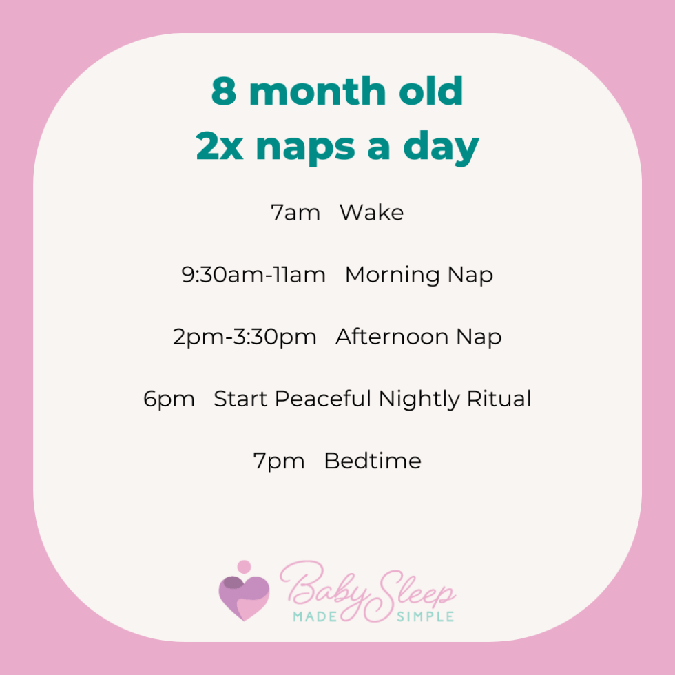 Nap Schedule For 8 Month Baby